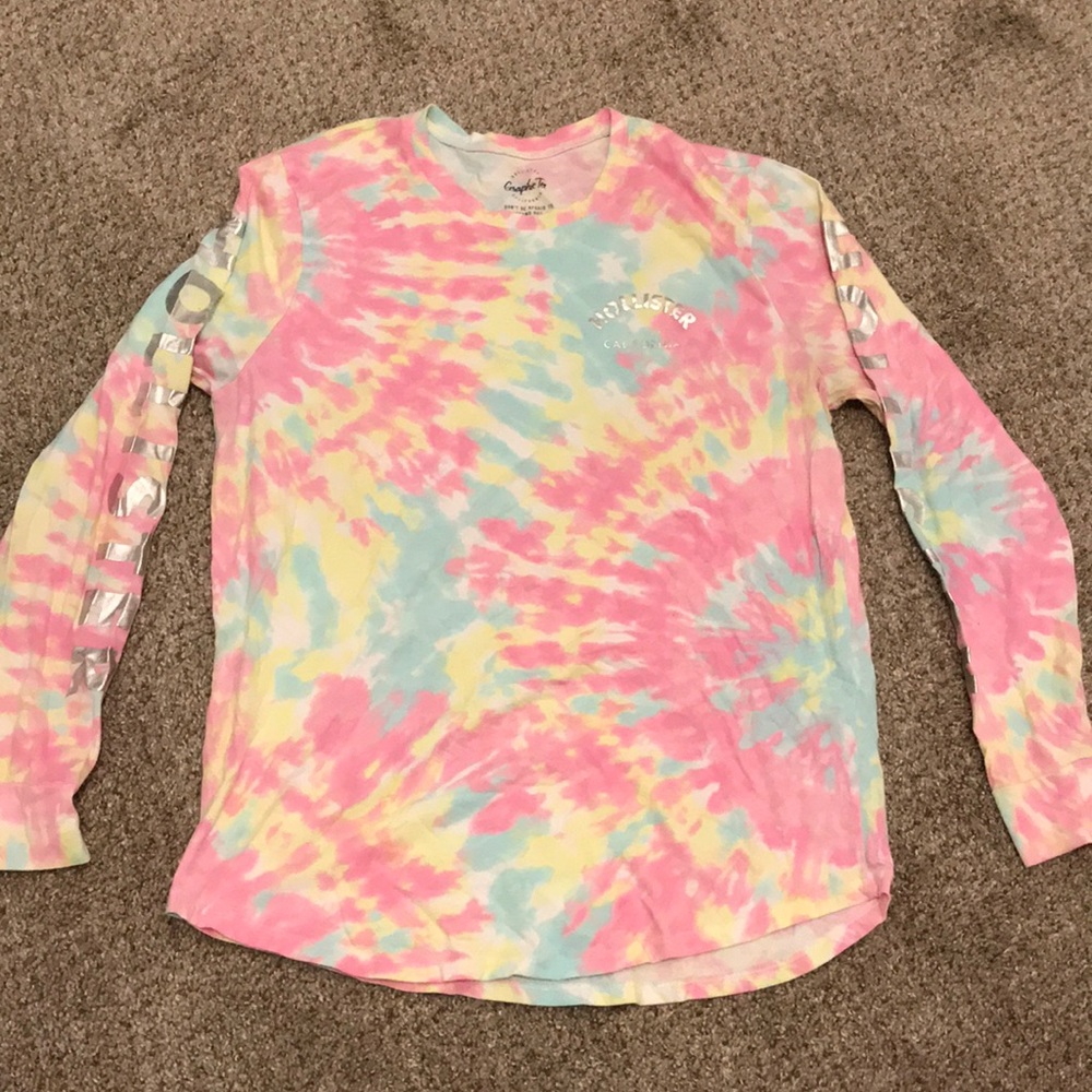 Hollister Long Sleeve Tie Die T-Shirt